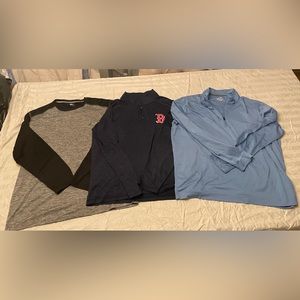 Long Sleeve Golf Shirt Bundle 3 shirts sold 2gether 4 less than price of 1 - XL